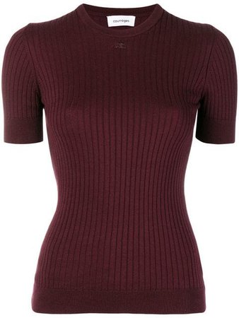 Courrèges Rib Knit Fitted Top - Farfetch