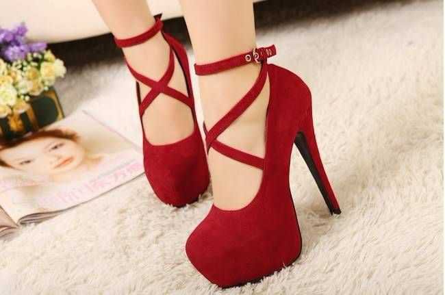 cool red heels