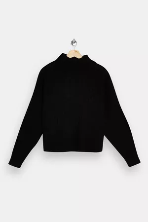 Black Knitted Top With Wool | Topshop