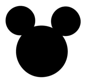 Mickey Mouse Head Silhouette Decal Vinyl Sticker - Various Colours & Sizes | eBay