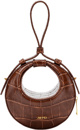 Brown circle purse