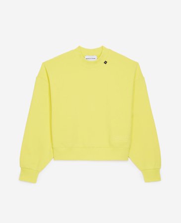 Yellow sweatshirt with embossed logo | The Kooples
