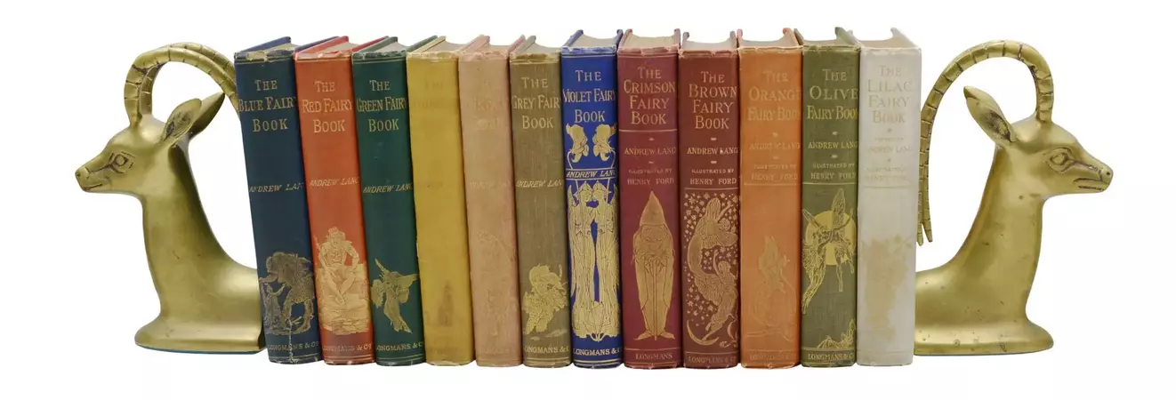 The Fairy Books: Blue, Red, Green, Yellow, Pink, Grey, Violet, Crimson, Brown, Orange, Olive and Lilac | Andrew Lang | First Edition