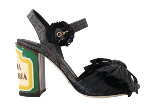 NEW $1750 DOLCE & GABBANA Shoes Sandals Antica Trattoria Black s. EU39 / US8.5 8057001834662 | eBay