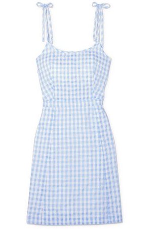 Madewell - Gingham cotton-blend mini dress