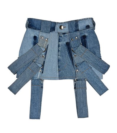 D-Ring Mini Skirt - Recycled Denim – Kathleen