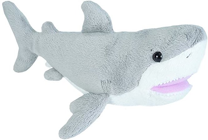 Amazon.com: Wild Republic Great White Shark plush, Stuffed Animal, Plush Toy, Gifts for Kids, Sea Critters 11 inches: Toys & Games