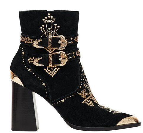 black and gold boot