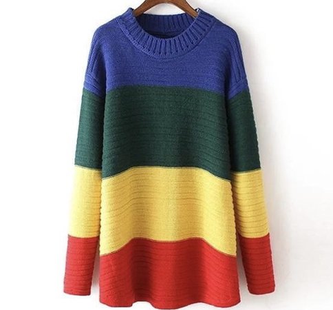 unif crayola color block sweater