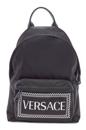 Versace - Printed Backpack - black
