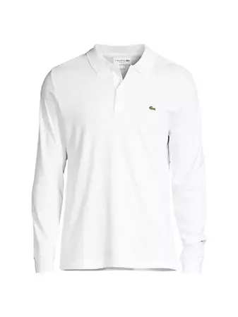 Lacoste Long-Sleeve Polo Shirt | Saks Fifth Avenue