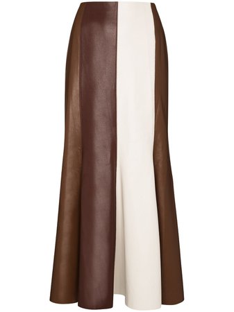 Nanushka Artem contrast-stripe Midi Skirt