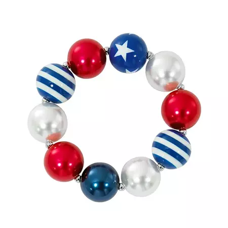Celebrate Together™ Americana Red, White, & Blue Beaded Stretch Bracelet