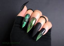 Green emo nails - Google Search