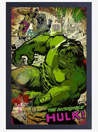 Marvel Hulk Collage Poster