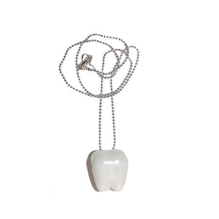Tooth Box Necklace Human molar tooth fairy teeth kawaii | Etsy