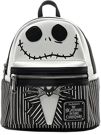 Amazon.com | Loungefly The Nightmare Before Christmas Jack Skellington Mini Backpack | Casual Daypacks