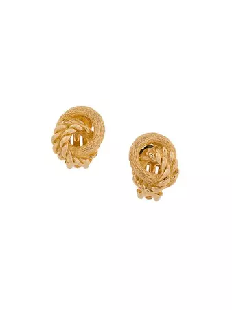 Christian Dior Vintage Love Knot clip-on Earrings - Farfetch