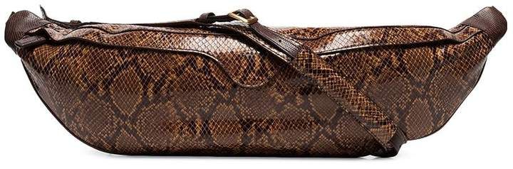 Nat snake shoulder bag