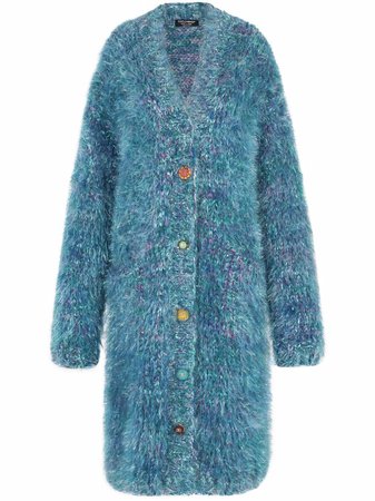 Shop Dolce & Gabbana textured-knit cardi-coat with Express Delivery - FARFETCH