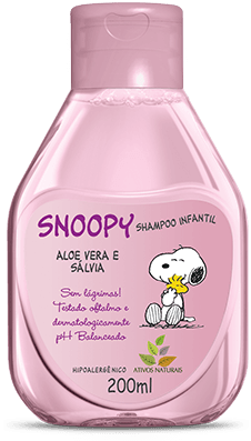 Ativos Naturais - SNOOPY shampoo infantil
