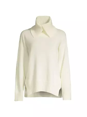 Shop Seventy Split Turtleneck Wool-Blend Sweater | Saks Fifth Avenue