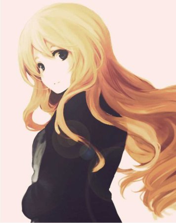 blonde anime girl