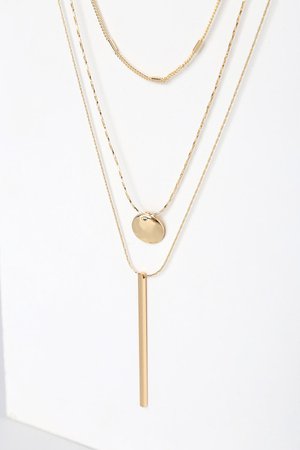 Lovely Gold Necklace - Layered Necklace - Necklace