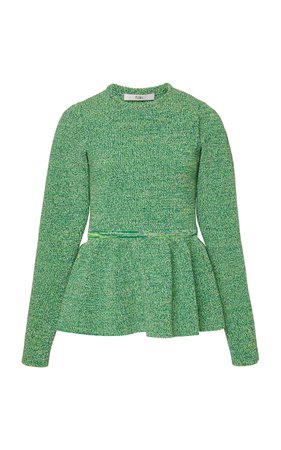 Peplum Tweedy Sweater by Tibi | Moda Operandi