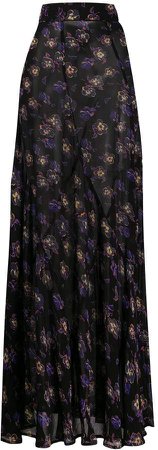long floral skirt