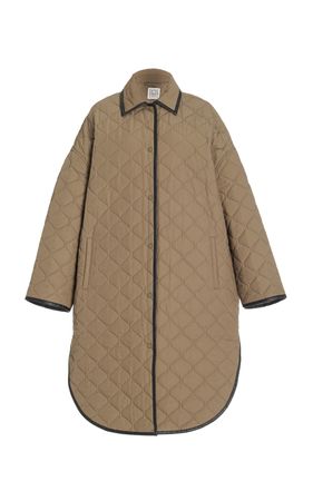 Quilted Cotton Cocoon Coat By Toteme | Moda Operandi
