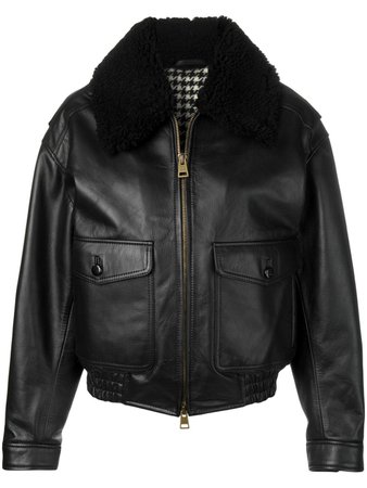 AMI Paris oversized zipped jacket - FARFETCH