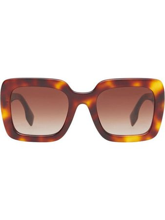 Burberry Eyewear Oversized Square Frame Sunglasses - Farfetch
