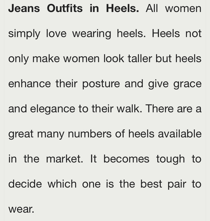 jeans heels