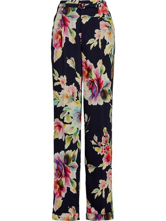 Ralph Lauren Collection floral-print straight-leg trousers