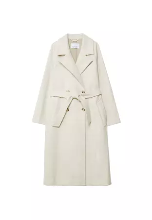 Soft-touch trench coat - Women's See all | Stradivarius United States