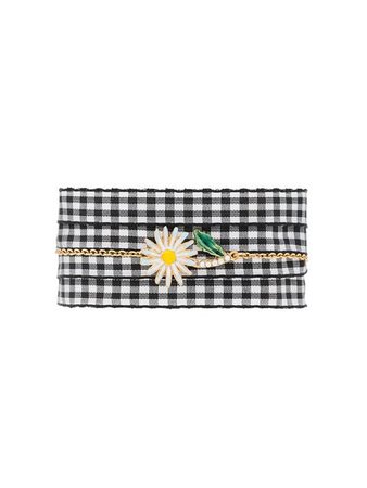 Miu Miu Daisy charm gingham bracelet $360 - Buy Online - Mobile Friendly, Fast Delivery, Price
