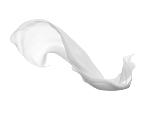 white_flowing_fabric_1_transparent_png