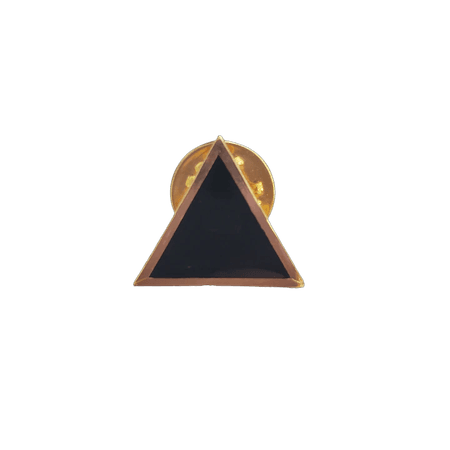 Black Triangle Enamel Pin VENDOR THE QUILTBAG