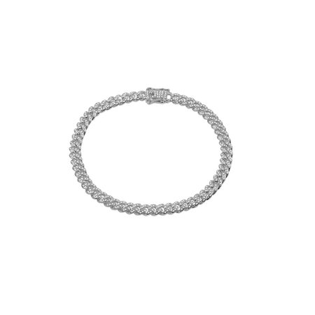 cuban link silver anklet - Google Search