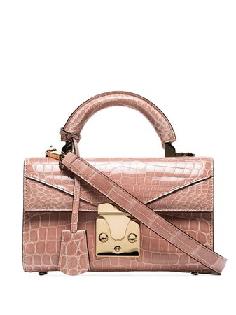 Pink Stalvey Mini Top Handle Shoulder Bag | Farfetch.com