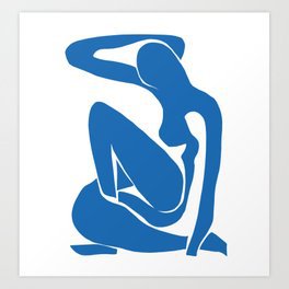 Matisse Cut Out Figure #1 Light Blue Poster by shamila | Society6