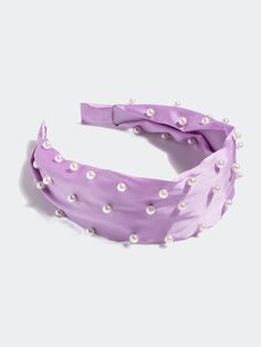 Shiraleah Pearl Wide Headband, Lilac - Purple