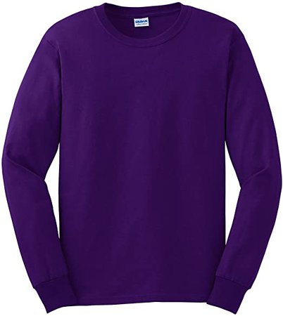 Gildan 2400-Classic Fit Adult Long Sleeve T-shirt Ultra Cotton-First Quality-Purple