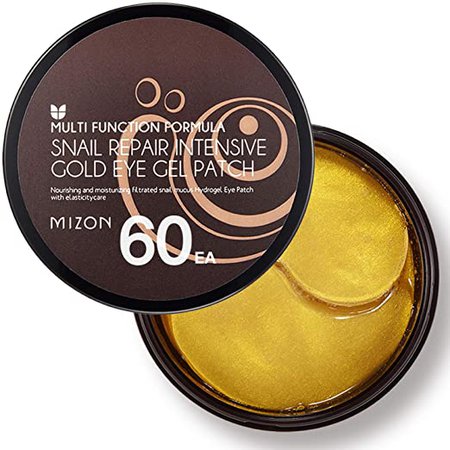 Mizon Snail Repair Intensive Gold Eye Gel Patch (60ea) Eye Treatment Mask Reduces Wrinkles and Puffiness, Lightens Dark Circles, 24k Gold and Snail Slime Extract, Intensive Care, Moisturizing Hydrogel: Buy Online at Best Price in UAE - Amazon.ae
