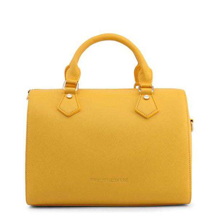 Fashiontage - Trussardi Yellow Leather Handbag - 961825570877