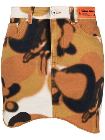 Heron Preston Camouflage Wave Skirt - Farfetch