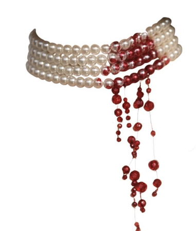 bloody pearl necklace