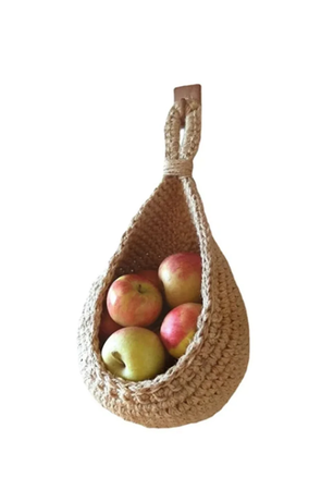 Bohemian hand woven hanging basket