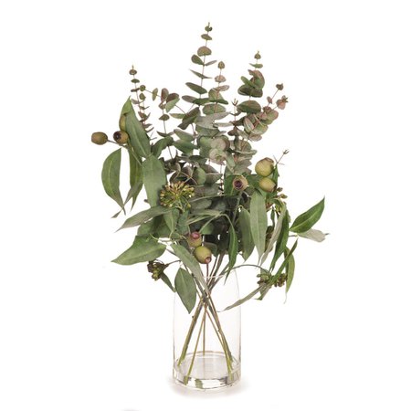 Artificial Flowers in Vase - Eucalyptus Gum Nut - Floral Interiors